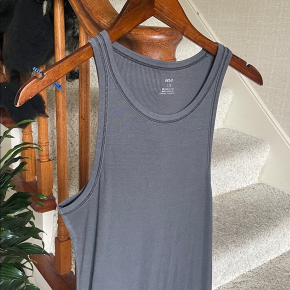 NWT Aerie High Neck Ribbed Midi Dress Large - Picture 4 of 12